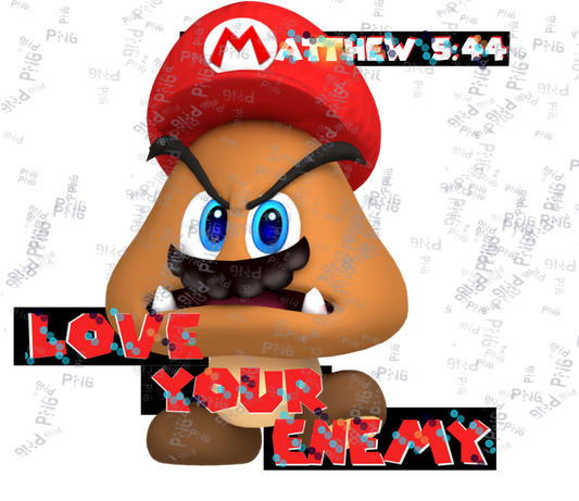 Mathew 5:44 Mario - PNG Download
