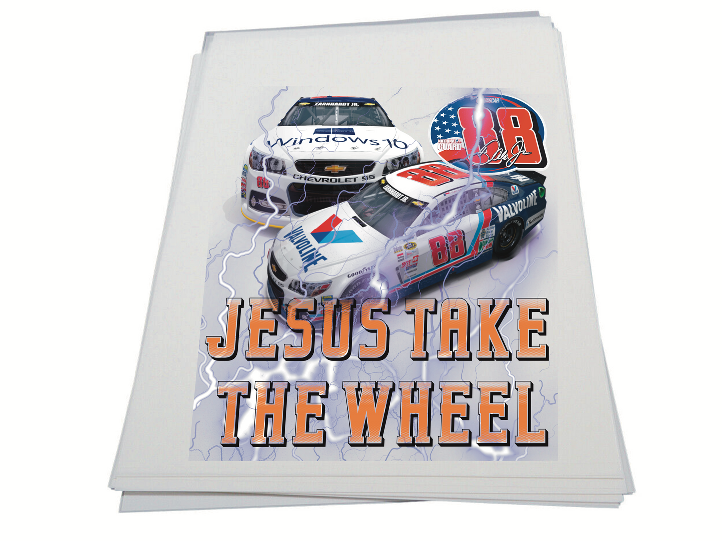 Jesus Take The Wheel - DTF Transfer Sheet