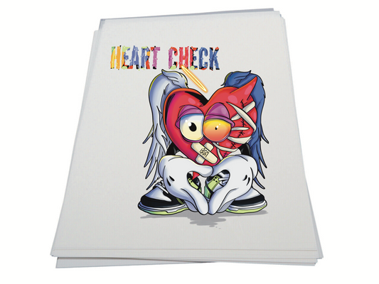 Heart Check - DTF Transfer Sheet